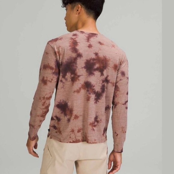 LULULEMON lab Wool blend Tie Dye LS Shirt Men XL Lightweight Comfort M3D8AS EUC - Picture 5 of 17